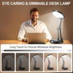 Picture of Portable 3600mAh Rechargeable LED Desk Lamp, Dimmable Cordless Table Lamp with 10 Brightness Levels, USB Rechargeable Battery Light for Reading & Indoor Use