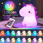 Picture of Enchanting Unicorn Night Light, 16 Colors with Remote Control, Battery-Powered Night Lamp for Kids & Babies, Perfect Gift for Girls & Cute Room Décor