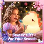 Picture of Enchanting Unicorn Night Light, 16 Colors with Remote Control, Battery-Powered Night Lamp for Kids & Babies, Perfect Gift for Girls & Cute Room Décor