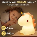 Picture of Enchanting Unicorn Night Light, 16 Colors with Remote Control, Battery-Powered Night Lamp for Kids & Babies, Perfect Gift for Girls & Cute Room Décor