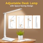 Picture of LED Desk Lamp, 15 Lighting Modes, Adjustable Dimmable Table Lamp with Timer, Multi-Powered Reading Light for Bedroom, Office & Home