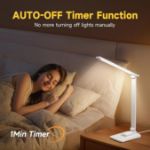 Picture of LED Desk Lamp, 15 Lighting Modes, Adjustable Dimmable Table Lamp with Timer, Multi-Powered Reading Light for Bedroom, Office & Home