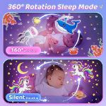 Picture of USB Rechargeable Night Light Projector,  144 Lighting Modes, 15 Films, Remote Control & 360° Rotation for Kids' Bedrooms, Girls Night Light & Baby Soothing Lamp