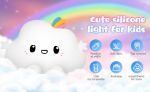 Picture of Rechargeable Cute Cloud Night Light,  16 Colors with Remote, Dimmable Baby Night Lamp for Kids’ Bedroom, Soft LED Light for Children