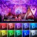 Picture of Galaxy Star Projector with 20 Lighting Modes,  HiFi Bluetooth Speaker, 15 White Noise, Sensory Lights with Remote & Timer for Bedroom & Room Décor