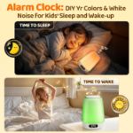 Picture of Baby Night Light with 48 Colors & 14 White Noises, Dimmable Toddler Night Light, 3000mAh Rechargeable Touch Bedside Lamp with App Control for Kids’ Bedroom