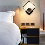 Picture of Black Wall Sconce LED Wall Light Indoor Wall Sconce Bathroom Vanity Light Fixtures Wall Lamp 12W Wall Lights for Bedroom Living Room Hallway