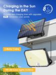 Picture of  Solar Lights, 190 LED Outdoor Garden Lights with Motion Sensor, Remote Control & 3 Modes, Waterproof IP65 Solar Security Lights for Yard & Pathway