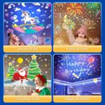 Picture of Starry Dreams Night Light Projector, Bluetooth Speaker, 15 Themes, Rechargeable Baby Night Light with Remote for Kids, Sensory Lights for Autism & Soothing Sleep Aid