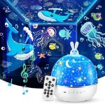 Picture of Galaxy Projector with 128 Light Modes & HiFi Bluetooth Speaker, Ocean Wave Night Light with 15 White Noises, Remote-Controlled Star Projector for Bedrooms & Parties