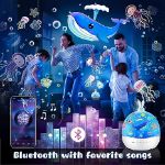 Picture of Galaxy Projector with 128 Light Modes & HiFi Bluetooth Speaker, Ocean Wave Night Light with 15 White Noises, Remote-Controlled Star Projector for Bedrooms & Parties