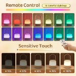 Picture of Portable Kids Night Light with 12 White Noises & 35 RGB Modes, Dimmable USB Rechargeable Baby Night Lamp with Timer & Handle for Newborns, Kids, and Adults