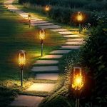 Picture of 4-Pack Solar Flame Lights Outdoor, Realistic Flickering Flames, Waterproof IP65, Auto On/Off, Easy Installation, Eco-Friendly Garden Lighting