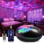 Picture of 4-in-1 Galaxy Star Projector with LED Ceiling Night Light – Space & Ocean Wave Projection Lamp with Bluetooth Music & Remote Control