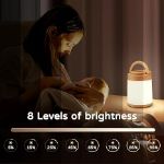 Picture of Rechargeable Baby Night Light , Touch & Remote Control, 8 Brightness Levels, 10 Colors, Timer, Portable LED Night Lamp for Kids, Newborn, and Bedroom