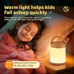 Picture of Rechargeable Baby Night Light , Touch & Remote Control, 8 Brightness Levels, 10 Colors, Timer, Portable LED Night Lamp for Kids, Newborn, and Bedroom