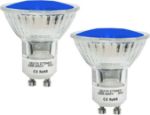 Picture of GU10 LED Blue Light Bulbs, 5W Spotlight & Recessed Ceiling Lights, 2-Pack for Decorative and Festive Lighting