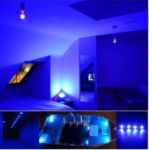 Picture of GU10 LED Blue Light Bulbs, 5W Spotlight & Recessed Ceiling Lights, 2-Pack for Decorative and Festive Lighting