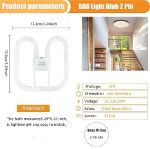 Picture of 28W GR10q CFL Light Bulb, 6000K Cold White, Non-Dimmable Compact Fluorescent Lamp for Ceiling Lights