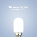 Picture of E14 3W LED Fridge Bulb, 6000K Cool White, 30W Halogen Replacement, SES Small Edison Screw 2-Pack