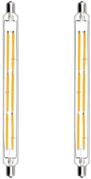 Picture of S15 LED Strip Light 8W, Cold White 6000K, 284mm Double Ended Tube Bulb for Under Cabinet & Bathroom Lighting, 2-Pack