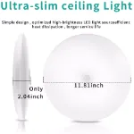 Picture of 48W Round LED Ceiling Panel Light, Modern Flush Mount Lamp for Bathroom, Kitchen & Living Room