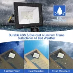 Picture of 50W LED Floodlight, Ultra Bright Outdoor Security Spotlight for Garden, Driveway & Yard