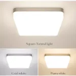 Picture of Modern LED Ceiling Panel Light, Ultra Slim Downlight for Bathroom, Kitchen & Living Room