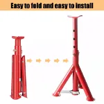 Picture of 2-Pack 3-Ton Heavy Duty Steel Axle Jack Stands – Extended Height for Cars and Caravans