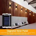 Picture of 8-Pack LED Solar Wall Lights,  Up & Down Outdoor Security Lamps for Garden, Street & Home 