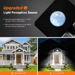 Picture of 50W LED Floodlight with PIR Motion Sensor, Outdoor Security Light for Garden & Driveway 