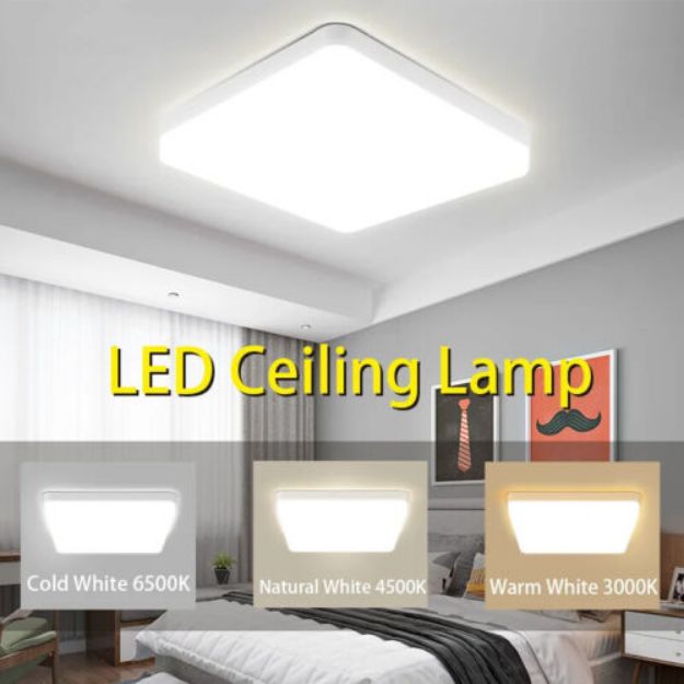 Picture of 50W Modern LED Ceiling Light, Square Panel Downlight for Kitchen, Bedroom & Hallway 