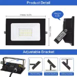 Picture of 30W LED Floodlight, Outdoor Security Wall Light for Garden & Driveway (IP66 Waterproof)