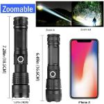 Picture of Super Bright LED Flashlight, High-Powered 990M Lumens Rechargeable Torch (IP67 Waterproof)