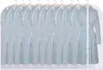 Picture of 10-Pack Large Hanging Garment Bags, Suit, Dress, Coat & Jacket Dust Covers, Breathable & Durable