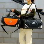 Picture of Large Sport Gym Tote Duffle Bag Mens Lady Travel Work Gear Bag Holdall Bag Black