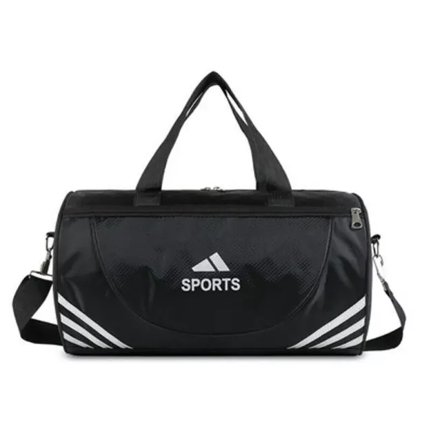 Picture of Large Sport Gym Tote Duffle Bag Mens Lady Travel Work Gear Bag Holdall Bag Black