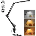 Picture of LED Clip-On Desk Lamp Dimmable Swing Arm Workbench Light for Study, Office & Reading