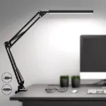 Picture of LED Clip-On Desk Lamp Dimmable Swing Arm Workbench Light for Study, Office & Reading