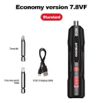 Picture of Mini Rechargeable Cordless Electric Screwdriver – USB Charging Power Tool with Drill Function