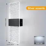 Picture of Modern LED Wall Light Up & Down Indoor Sconce Lamp Stylish Home Lighting Fixture for Bedroom & Living Room