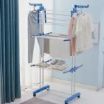 Picture of 4-Tier Foldable Clothes Airer Dryer Rack – Portable Laundry Drying Rail for Indoor & Outdoor Use