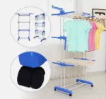 Picture of 4-Tier Foldable Clothes Airer Dryer Rack – Portable Laundry Drying Rail for Indoor & Outdoor Use