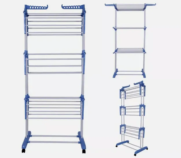 Picture of 4-Tier Foldable Clothes Airer Dryer Rack – Portable Laundry Drying Rail for Indoor & Outdoor Use