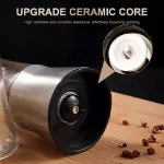 Picture of 2x Adjustable Stainless Steel Salt & Pepper Grinder Set, Manual Spice Mill Shaker