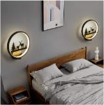 Picture of Modern LED Round Wall Lamp – 12W Deer Light with Three-Color Modes for Bedroom, Living Room, Hallway & More