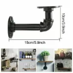 Picture of Industrial Pipe Shelf Brackets, Rustic Floating Wall Mount Storage Supports