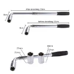 Picture of Telescopic Extendable Wheel Brace Wrench, 17, 19, 21, 23mm Socket for Car & Van Tyre Nuts