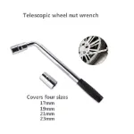 Picture of Telescopic Extendable Wheel Brace Wrench, 17, 19, 21, 23mm Socket for Car & Van Tyre Nuts