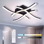 Picture of Dimmable Modern LED Ceiling Light with 4 Wave Arms for Kitchen, Living Room, and Bedroom